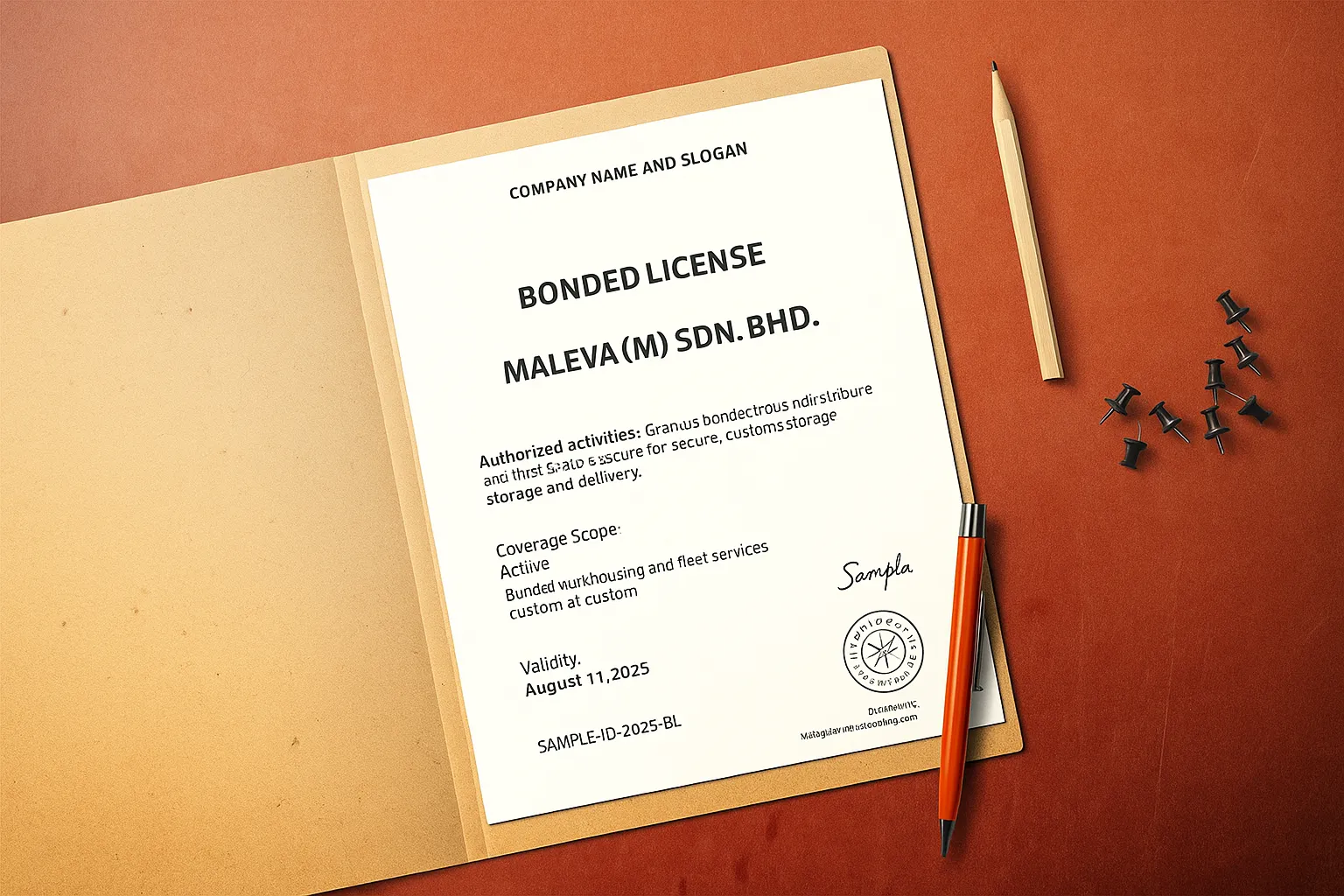 Licensed and bonded marine logistics